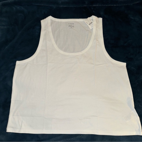 NEW! J. CREW FACTORY White “Broken-In” Jersey Tank Top size 3X NWT GORGEOUS - Picture 5 of 16